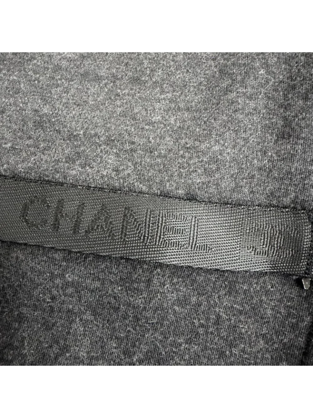 Chanel 02A Cotton Cashmere Blend 2-Way CC Logo Sweatpants Shorts Gray 42